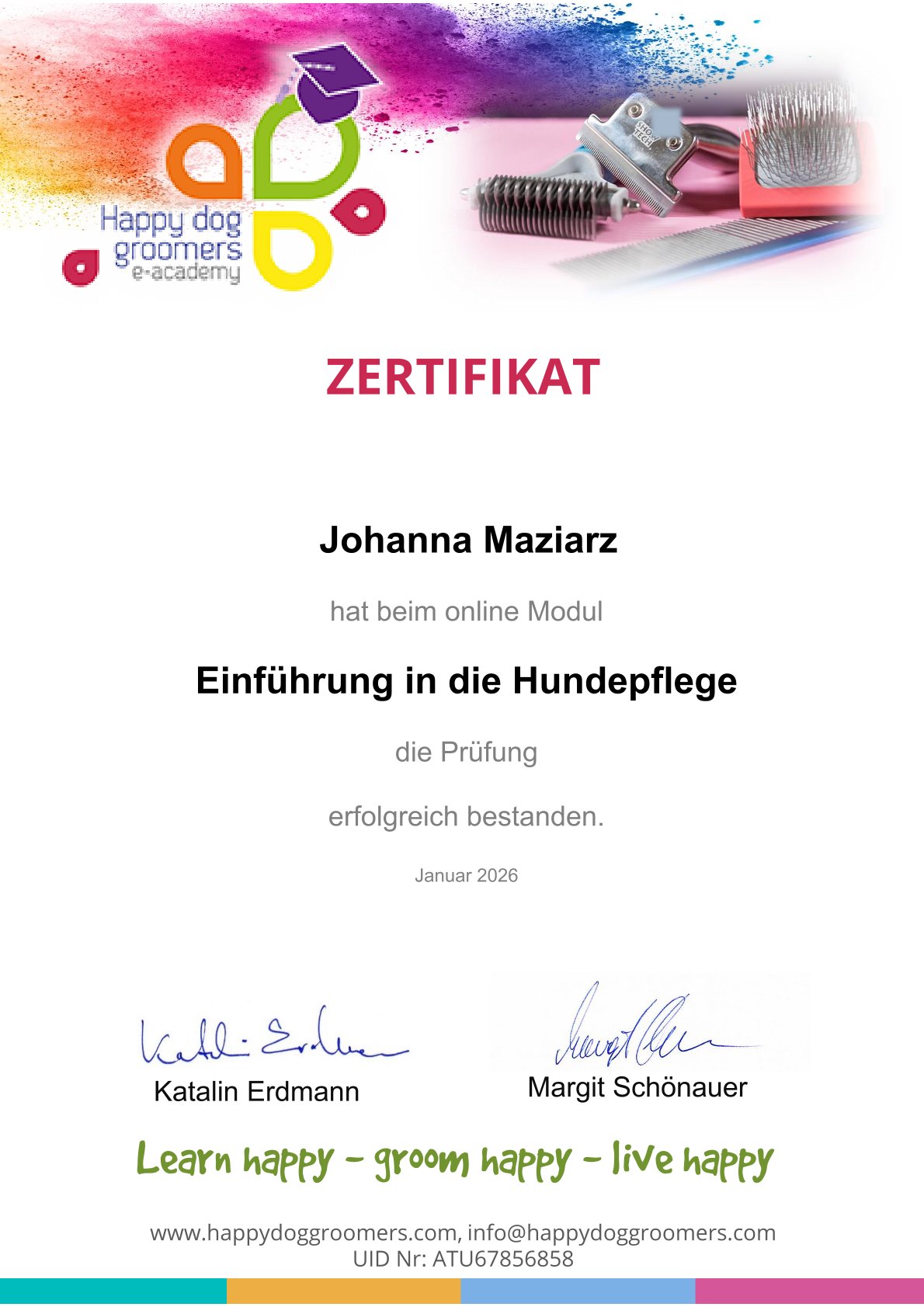 Einführung in die Hundepflege