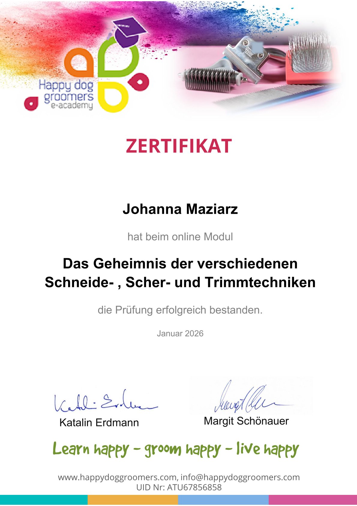 Schneide-, Scher- und Trimmtechniken