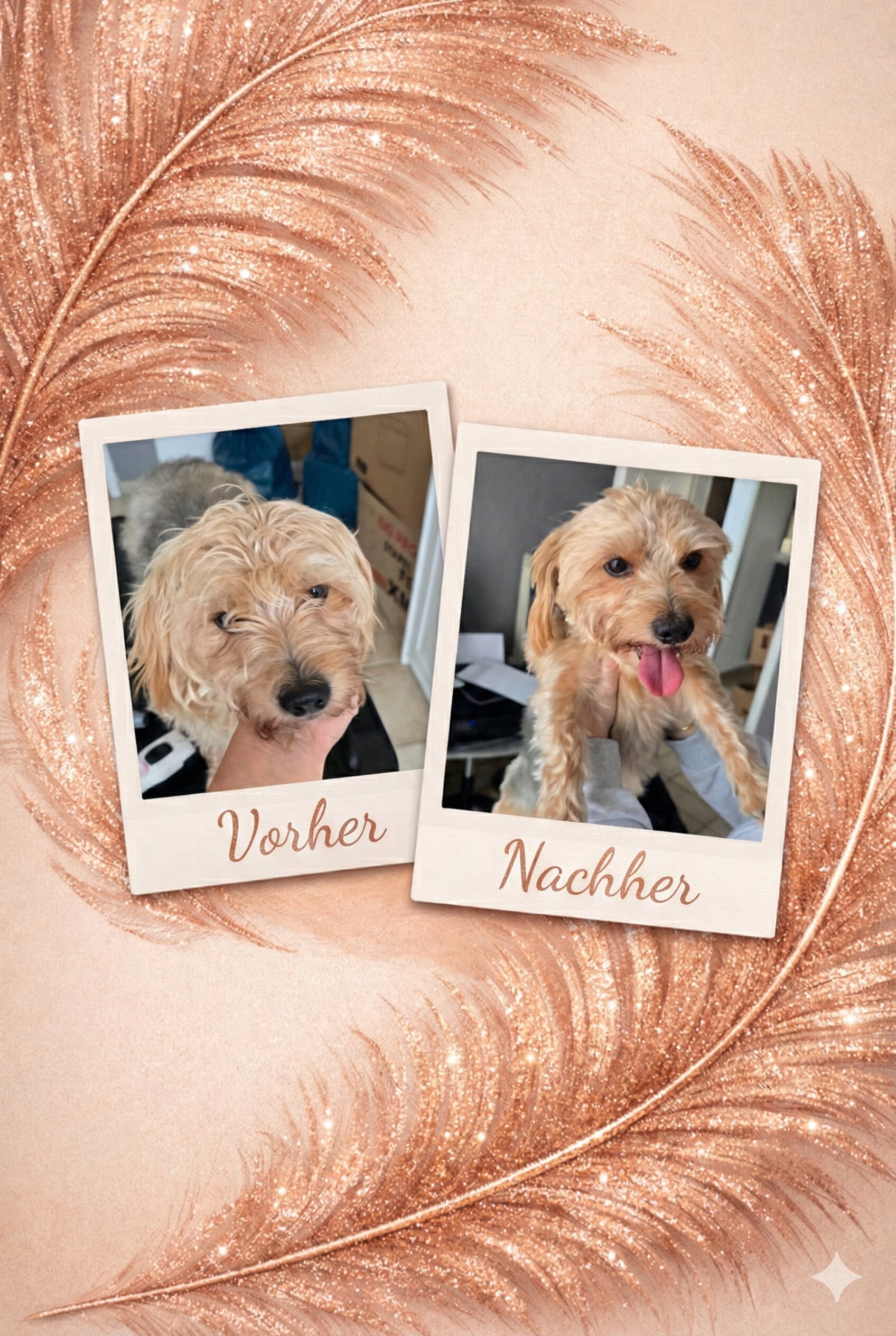 Vorher Nachher Ergebnis - Professionelle Hundefriseurin