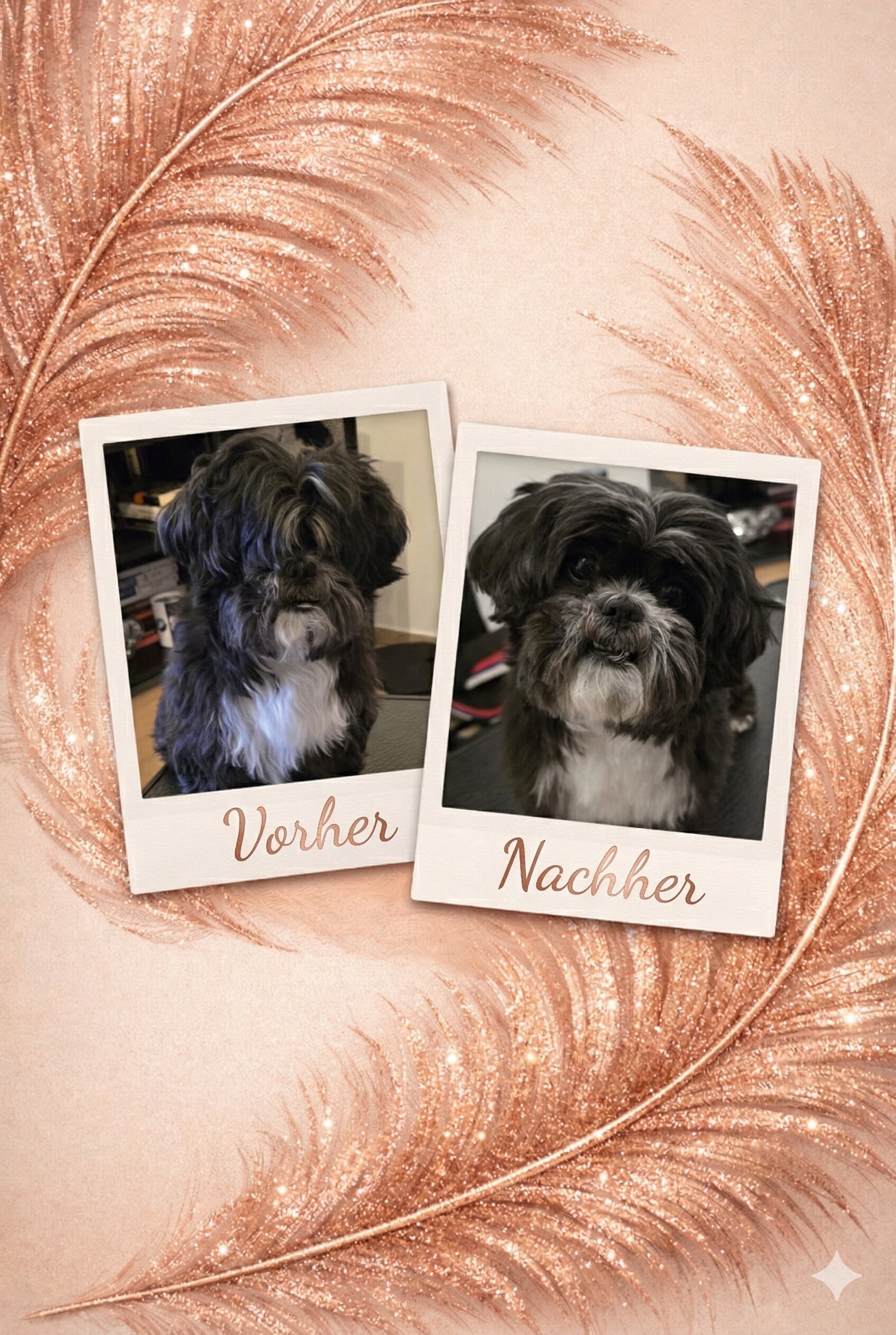 Vorher Nachher Ergebnis - Professionelle Hundefriseur